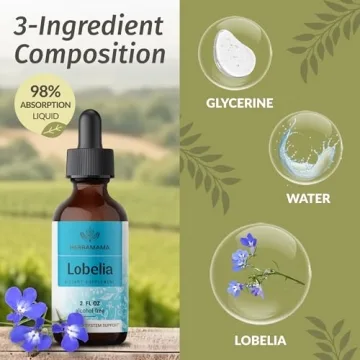 Herbamama Lobelia Tincture for Lung Health - Vegan & Natural