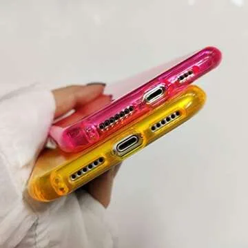 Compatible with iPhone 11 Pro Max Soft Clear Case, with Shockproof Protection, Rugged Slim fit Shock-Absorbing Soft Rubber TPU Skin Cover Case for Apple iPhone 11 Pro Max 6.5 Inch (Pink)