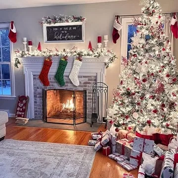 Fesciory Christmas Stockings Large Cable Knitted Gift