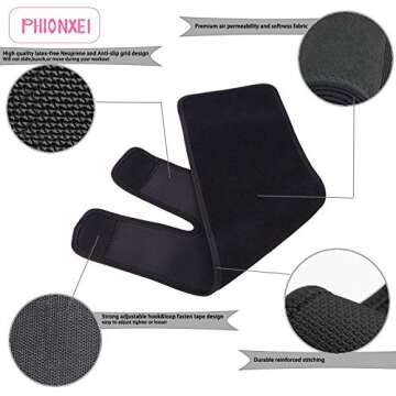 PHIONXEI Arm Trimmers For Women Flabby Arms Plus Size,1 Pair Sweat Bands Arm Shapers Sleeves With Pocket