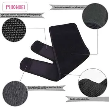 PHIONXEI Arm Trimmers For Women Flabby Arms Plus Size,1 Pair Sweat Bands Arm Shapers Sleeves With Pocket