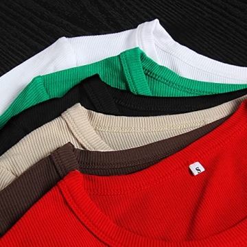 Roselux Women's Long Sleeve Casual Fitted T-Shirt