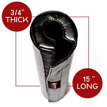 Dark Iron Fitness Barbell Pad - Blank - Extra Thick Padding for Weight Training, Squatting, Hip Thru...