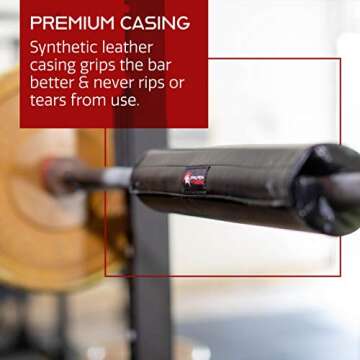 Dark Iron Fitness Barbell Pad - Extra Thick Support for Lifting