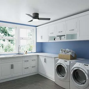 Hunter Minimus Ceiling Fan - Matte Black LED & Remote Controlled