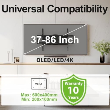 Full Motion TV Wall Mount for 42-86 inch TVs from USX MOUNT