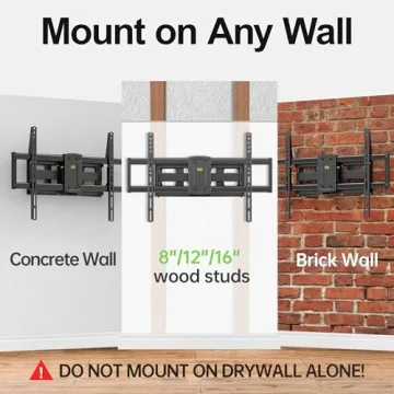 Full Motion TV Wall Mount for 42-86 inch TVs from USX MOUNT
