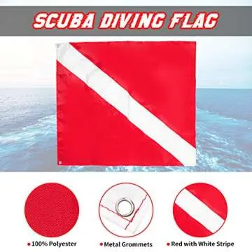 Durable Safety Dive Flags for Snorkeling and Diving