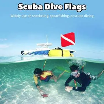 Durable Safety Dive Flags for Snorkeling and Diving