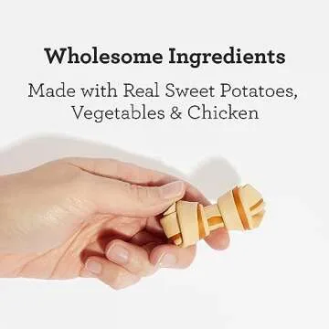 DreamBone Mini Chews With Real Sweet Potato, Rawhide-Free Chews For Dogs, 24 Count