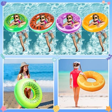 FindUWill Pool Floats Set of 6 Fun Fruit Designs