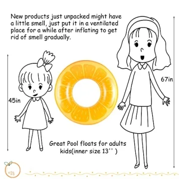 FindUWill Pool Floats Set of 6 Fun Fruit Designs