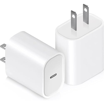 Ocupwei 20W USB C Charger Block (2 Pack) - Fast Charging Power Adapter for iPhone, iPad & Samsung