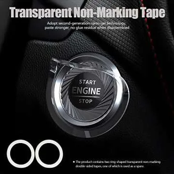 Stylish Rotary Push Start Button Cover for Cars and Motorcycles