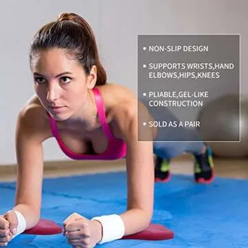 GoYonder Yoga Knee Pads 2 Pack, Yoga Knee Cushion Thick, Exercise Pads for Knees Elbows Wrist Hands Head Foam Pilates Kneeling pad