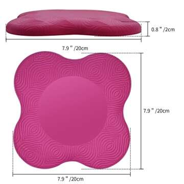 GoYonder Yoga Knee Pads 2 Pack, Yoga Knee Cushion Thick, Exercise Pads for Knees Elbows Wrist Hands Head Foam Pilates Kneeling pad