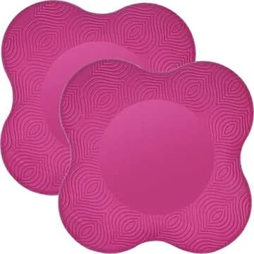 GoYonder Yoga Knee Pads 2 Pack, Yoga Knee Cushion Thick, Exercise Pads for Knees Elbows Wrist Hands Head Foam Pilates Kneeling pad