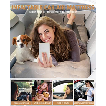 HIRALIY Car Air Mattress for Comfortable Travel Sleeping
