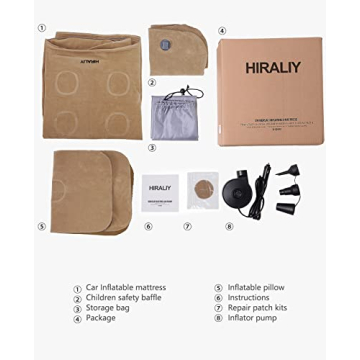 HIRALIY Car Air Mattress for Comfortable Travel Sleeping