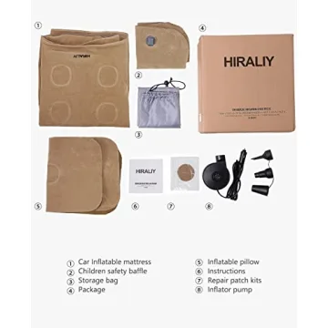 HIRALIY Car Air Mattress for Comfortable Travel Sleeping