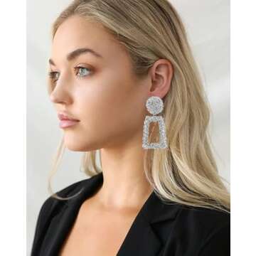 ATIMIGO Statement Drop Earrings for Women - Stylish & Versatile
