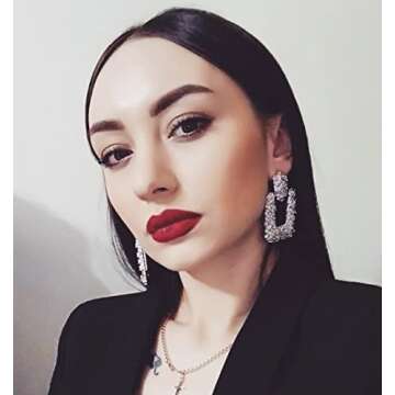 ATIMIGO Statement Drop Earrings for Women - Stylish & Versatile