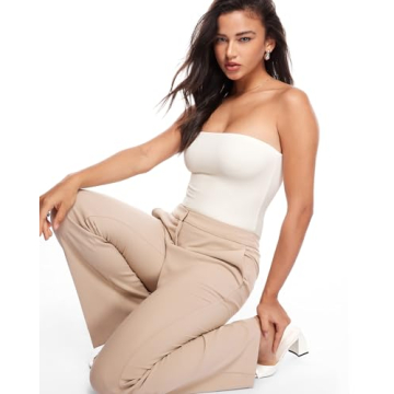 Stylish INLYRIC Strapless Bodysuit for Every Occasion