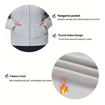 Women's Full-Zip Fleece Hoodie for Comfort and Style