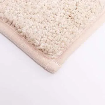 Modminzen Checkered Bath Mat for Bathroom – Checked Shower Mat Non Slip, Tufted, Microfiber, Ultra Absorbent, Fade Resistant. Great Gift Idea, Cute Bath Rug in Popular Colors