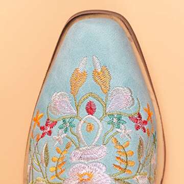 Cowgirl Boots for Women - Vintage Flower Embroidery Style