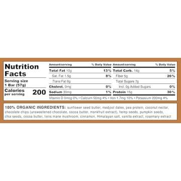 Feel Vegan Protein Bars | Brownie Chocolate Chip