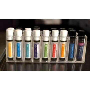 FAJ Lipgloss Organizer, Acrylic Makeup Holder for Vanity, Drawer Storage, Cosmetics Pallets Countertop Clear Storage (27 spaces)