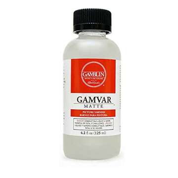 Gamblin Gamvar Pict Varnish 4 Oz Matte - Professional Quality Varnish for Artists