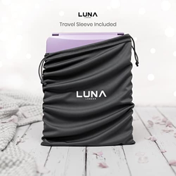 LUNA London Eclipse Travel Makeup Mirror with Dimmable LED Lights