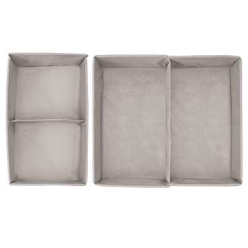 mDesign Fabric Drawer Organizer Bins – Perfect for Kids' Essentials