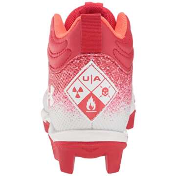 Under Armour Boys' Spotlight Fran 2.0 Jr., Red (600)/White, 3.5 Medium US