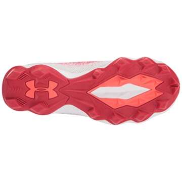 Under Armour Boys' Spotlight Fran 2.0 Jr., Red (600)/White, 3.5 Medium US