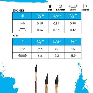 Princeton Neptune Paintbrush, Size 1/4 inch, Dark Wood