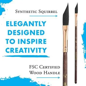 Princeton Neptune Paintbrush, Size 1/4 inch, Dark Wood