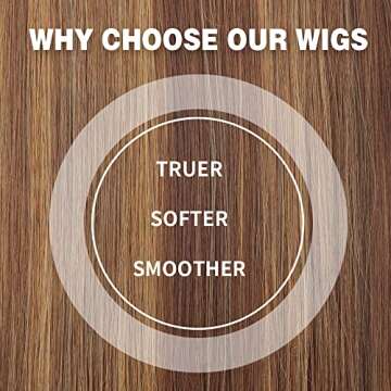 AISI HAIR Highlights Omber Blonde Wig for Women Synthetic Long Straight Hair Mixed Blonde Synthetic Hair Full Wig for Daily Use