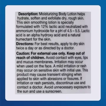 Major Ammonium Lactate Lotion - 12% Lactic Acid - 8 Oz