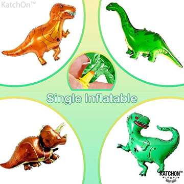 KatchOn 51 Inch Dinosaur Balloons - Dino Party Decorations