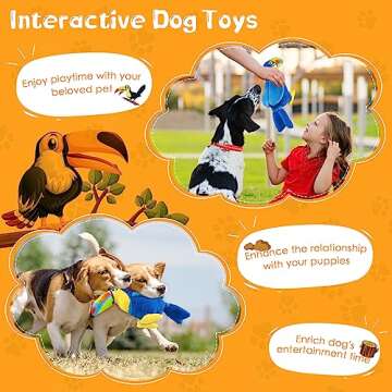 WOWBALA Dog Squeaky Toys:Dog Toys for Large Dogs-Stuffed Animal Dog Plush Toy for Puppy, Small, Medium, Large Dogs-Puppy Toys to Keep Them Busy
