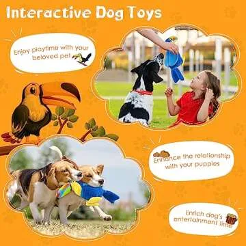 WOWBALA Dog Squeaky Toys:Dog Toys for Large Dogs-Stuffed Animal Dog Plush Toy for Puppy, Small, Medium, Large Dogs-Puppy Toys to Keep Them Busy