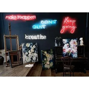 Neon Signs Pink Do What You Love Neon Lights, Neon Light Sign Real Neon Lamp, Wall Sign Art Decorative Signs Lights, Neon Words for Home Christmas Room Decor Bar for Party Holiday Decoration Signs