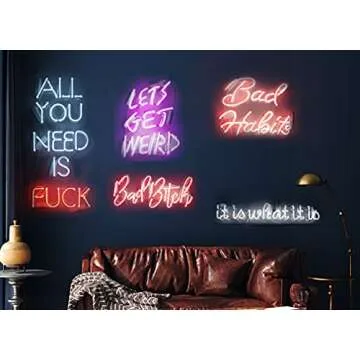 Neon Signs Pink Do What You Love Neon Lights, Neon Light Sign Real Neon Lamp, Wall Sign Art Decorative Signs Lights, Neon Words for Home Christmas Room Decor Bar for Party Holiday Decoration Signs