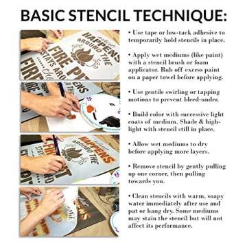 Welcome Vertical Stencil for DIY Rustic Decor | StudioR12