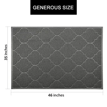 XL Cat Litter Mat, Phthalate Free & Easy to Clean, 46x35 inches