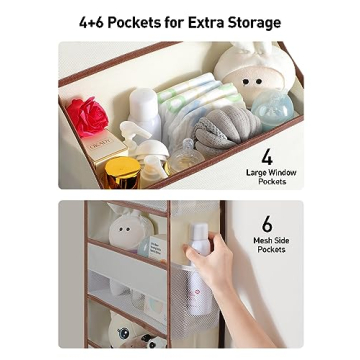 Yecaye Over the Door Storage Organizer for Baby Essentials