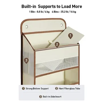 Yecaye Over the Door Storage Organizer for Baby Essentials